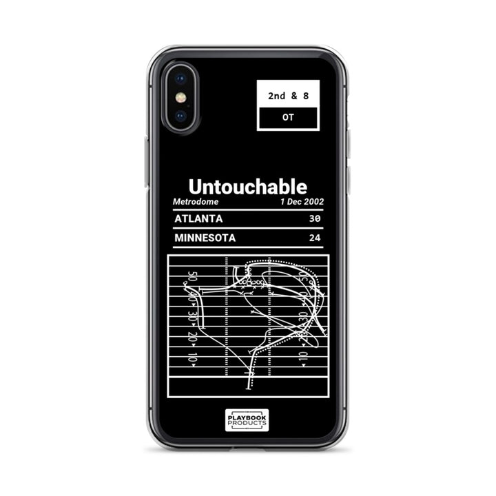 Atlanta Falcons Greatest Plays iPhone Case: Untouchable (2002)