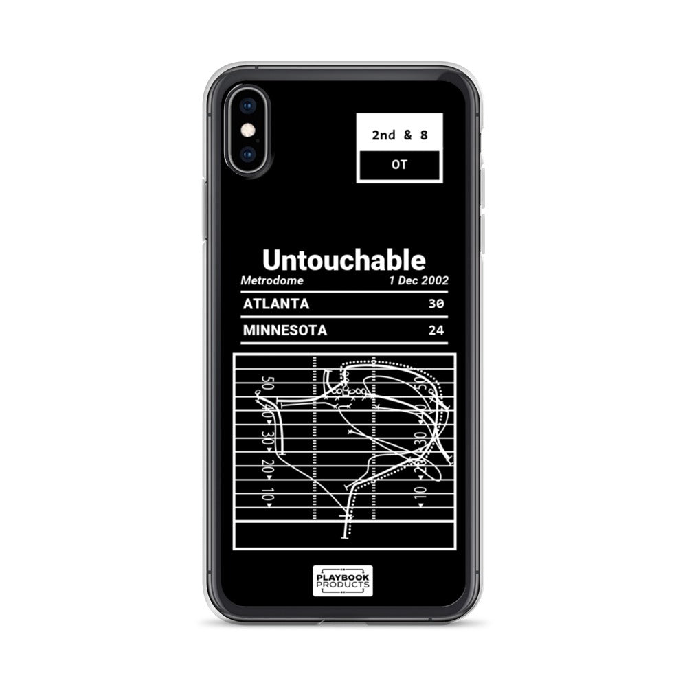 Atlanta Falcons Greatest Plays iPhone Case: Untouchable (2002)