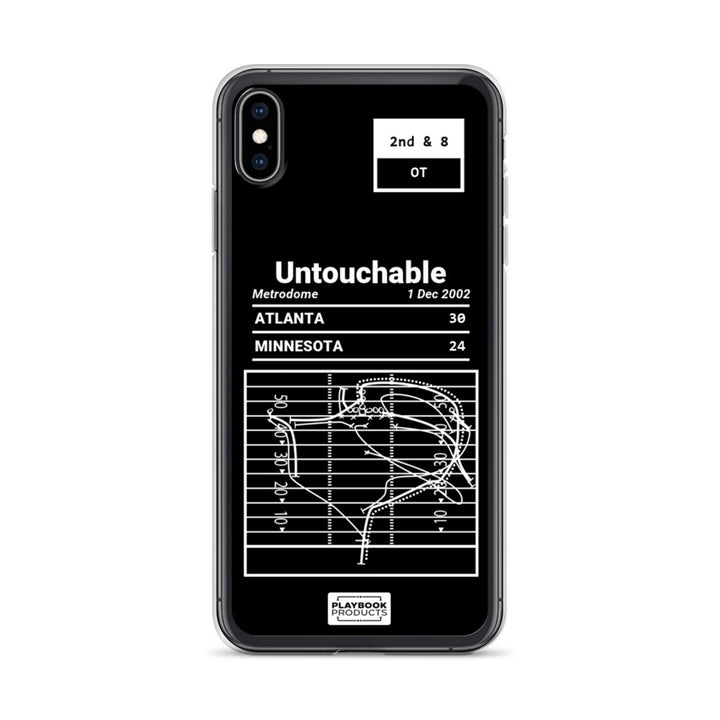 Atlanta Falcons Greatest Plays iPhone Case: Untouchable (2002)