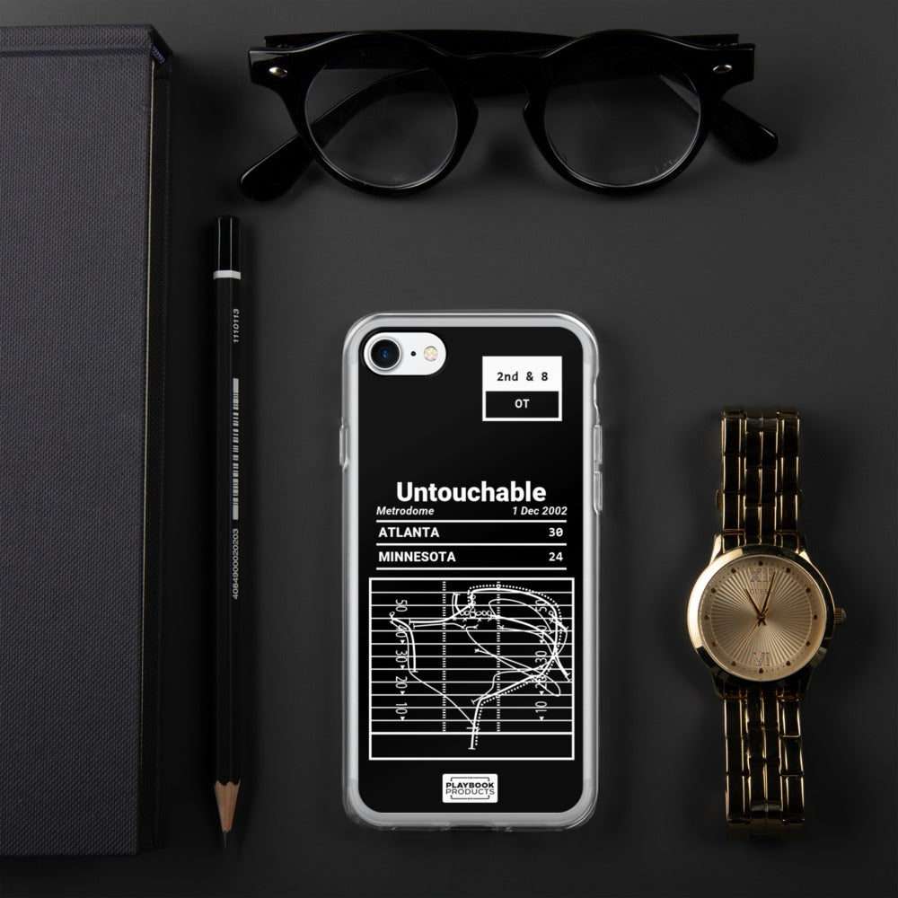 Atlanta Falcons Greatest Plays iPhone Case: Untouchable (2002)