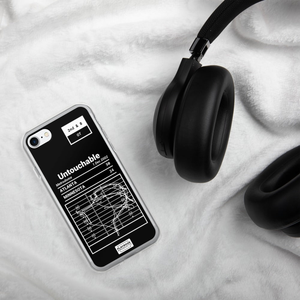 Atlanta Falcons Greatest Plays iPhone Case: Untouchable (2002)