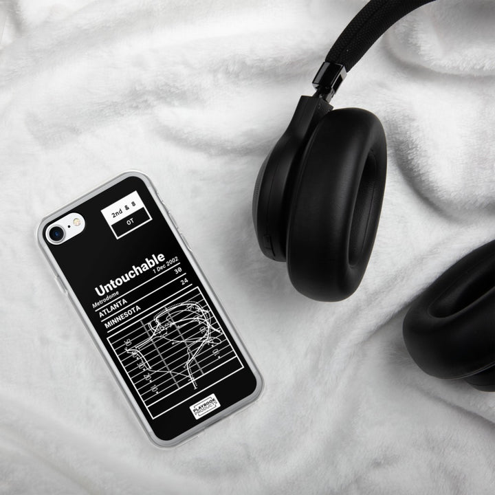 Atlanta Falcons Greatest Plays iPhone Case: Untouchable (2002)