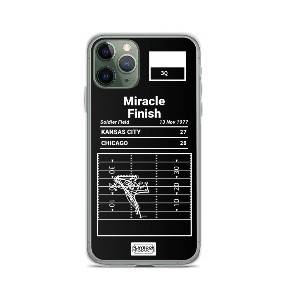 Chicago Bears Greatest Plays iPhone Case: Miracle Finish (1977)