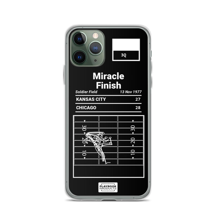 Chicago Bears Greatest Plays iPhone Case: Miracle Finish (1977)