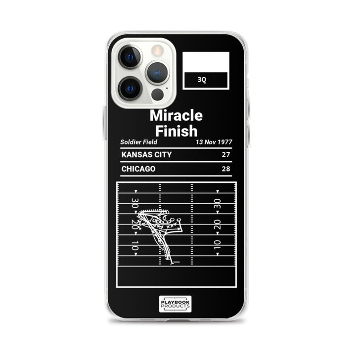 Chicago Bears Greatest Plays iPhone Case: Miracle Finish (1977)