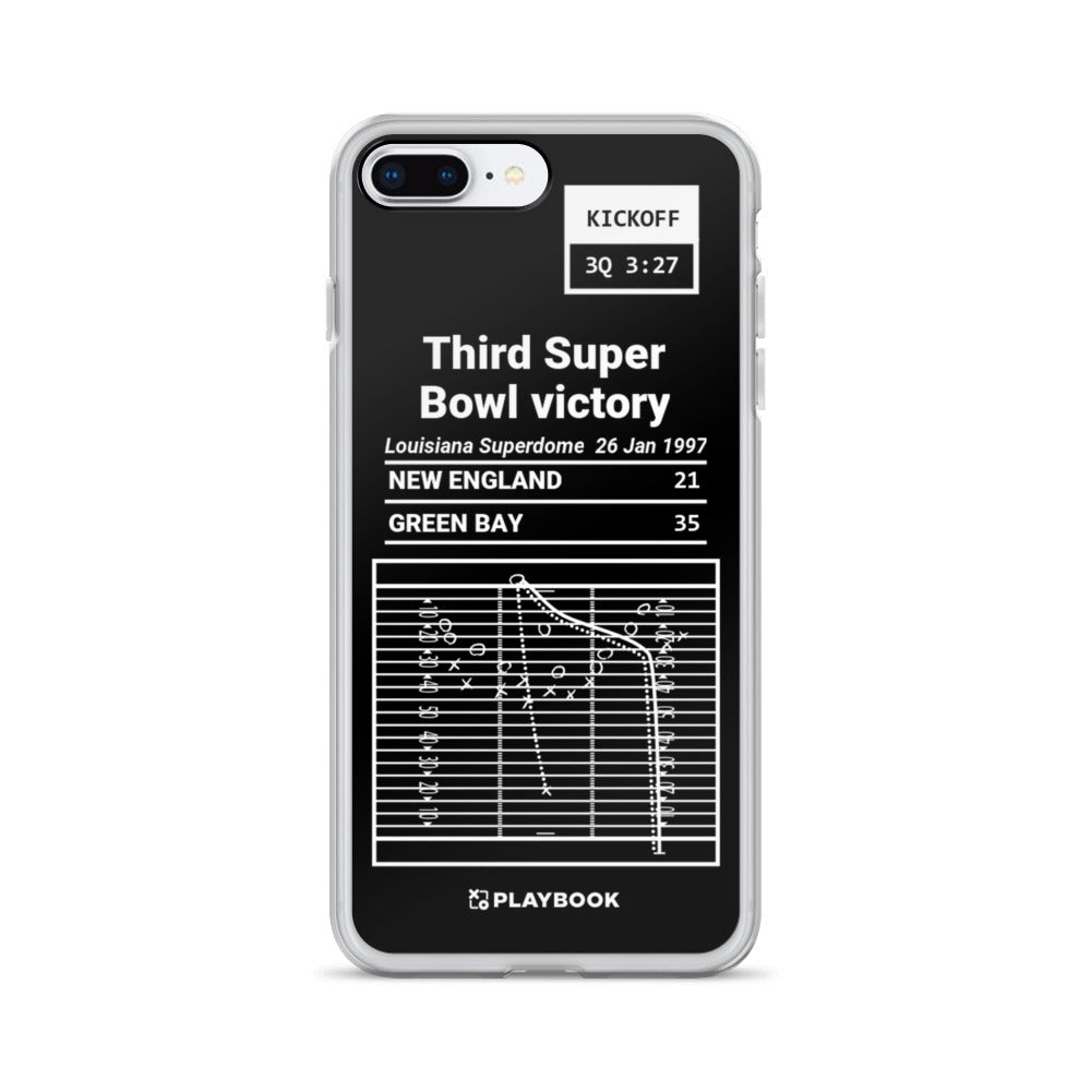 Green Bay Packers Greatest Plays iPhone Case: Third Super Bowl victory (1997)