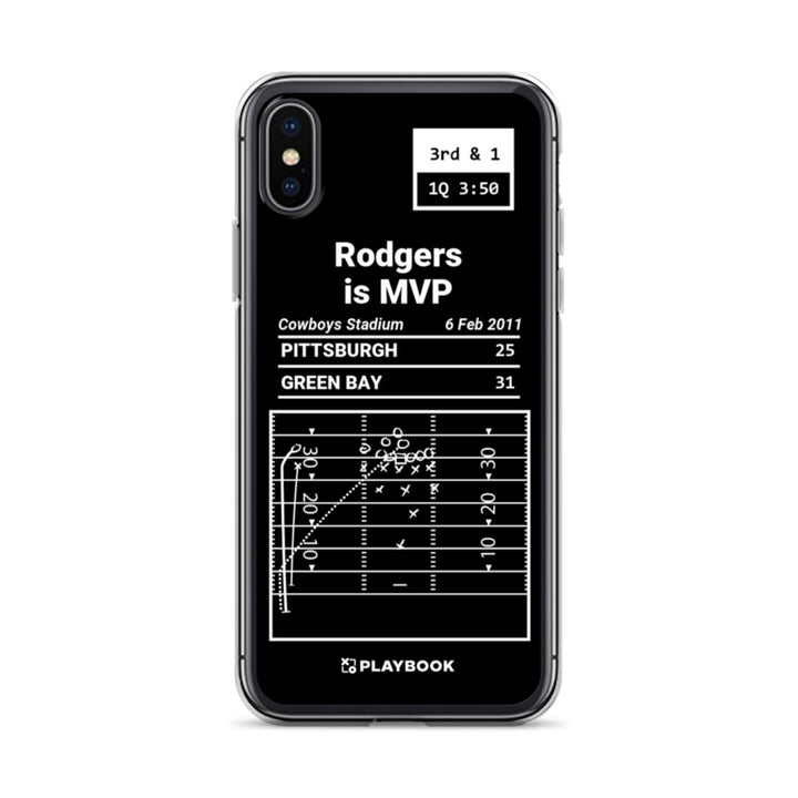 Green Bay Packers Greatest Plays iPhone Case: Rodgers is MVP (2011)