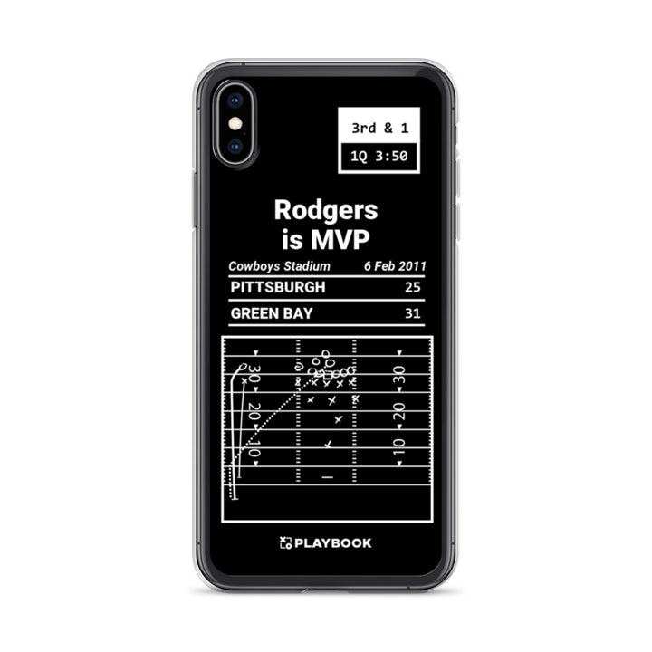 Green Bay Packers Greatest Plays iPhone Case: Rodgers is MVP (2011)