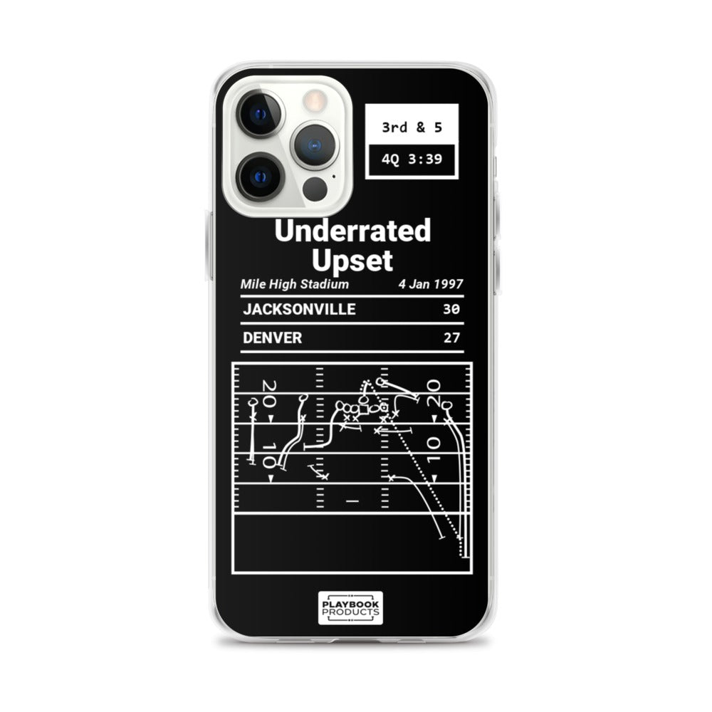 Jacksonville Jaguars Greatest Plays iPhone Case: Underrated Upset (1997)