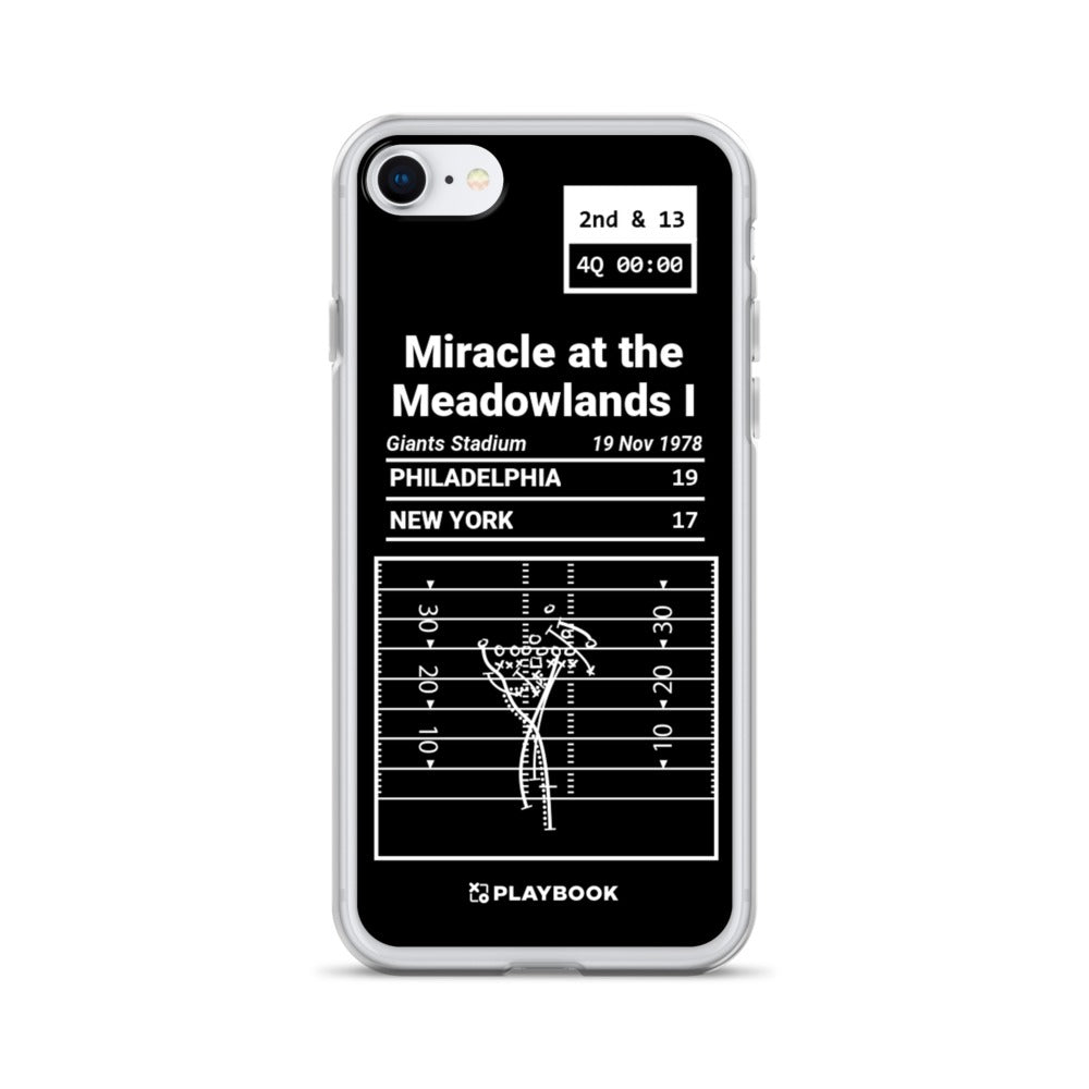 Philadelphia Eagles Greatest Plays iPhone Case: Miracle at the Meadowlands I (1978)