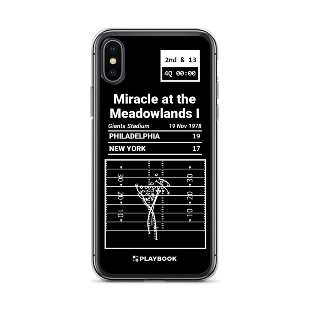 Philadelphia Eagles Greatest Plays iPhone Case: Miracle at the Meadowlands I (1978)