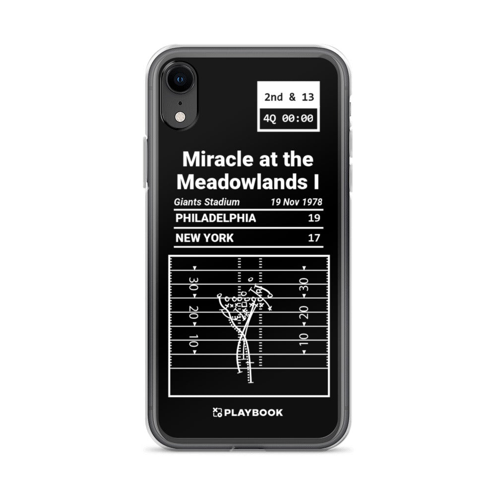 Philadelphia Eagles Greatest Plays iPhone Case: Miracle at the Meadowlands I (1978)