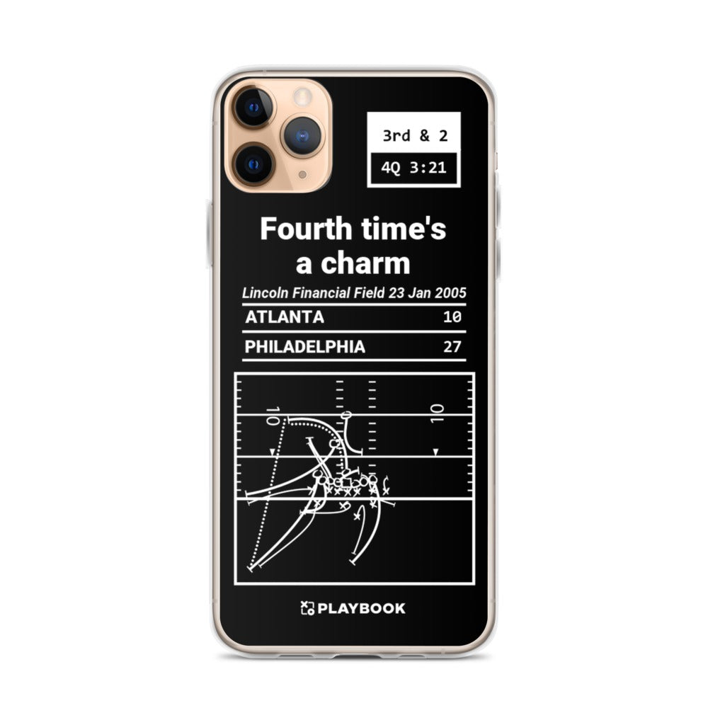 Philadelphia Eagles Greatest Plays iPhone Case: Fourth time's a charm (2005)
