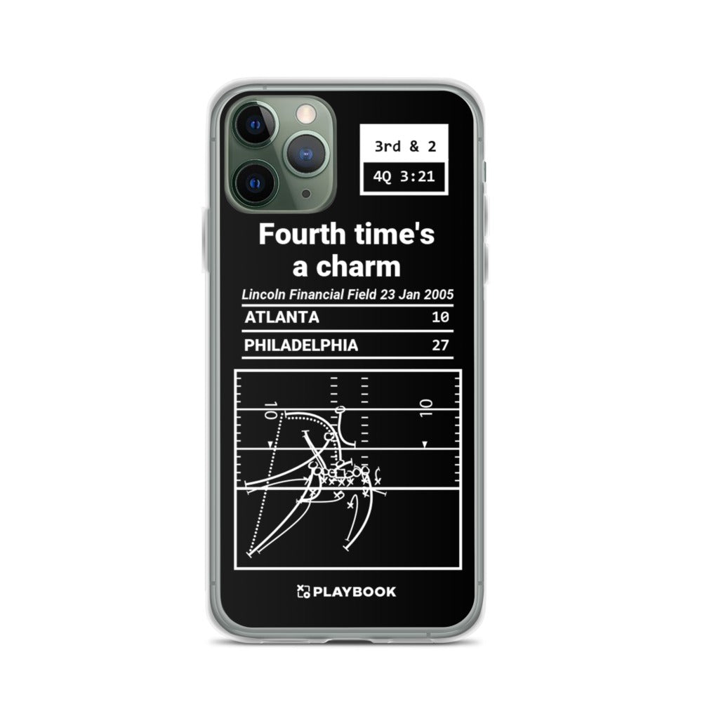Philadelphia Eagles Greatest Plays iPhone Case: Fourth time's a charm (2005)