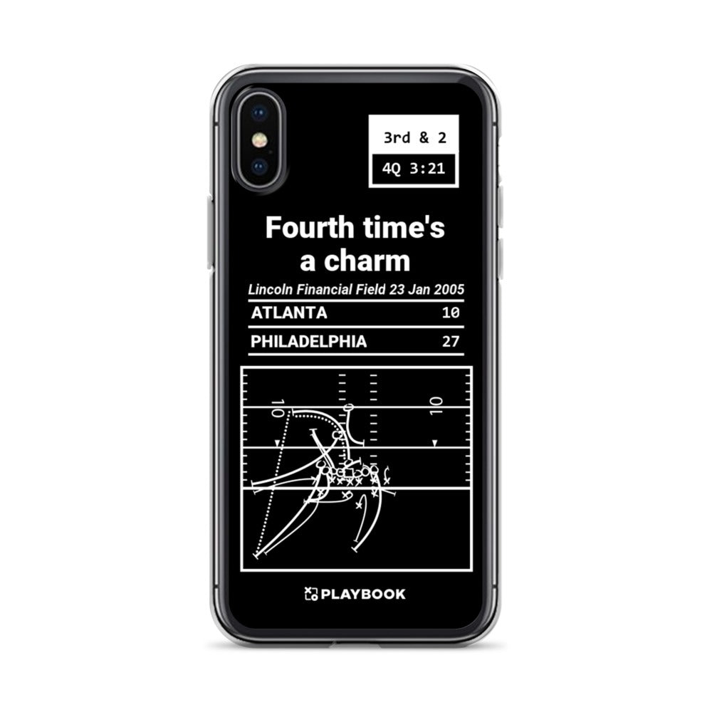 Philadelphia Eagles Greatest Plays iPhone Case: Fourth time's a charm (2005)