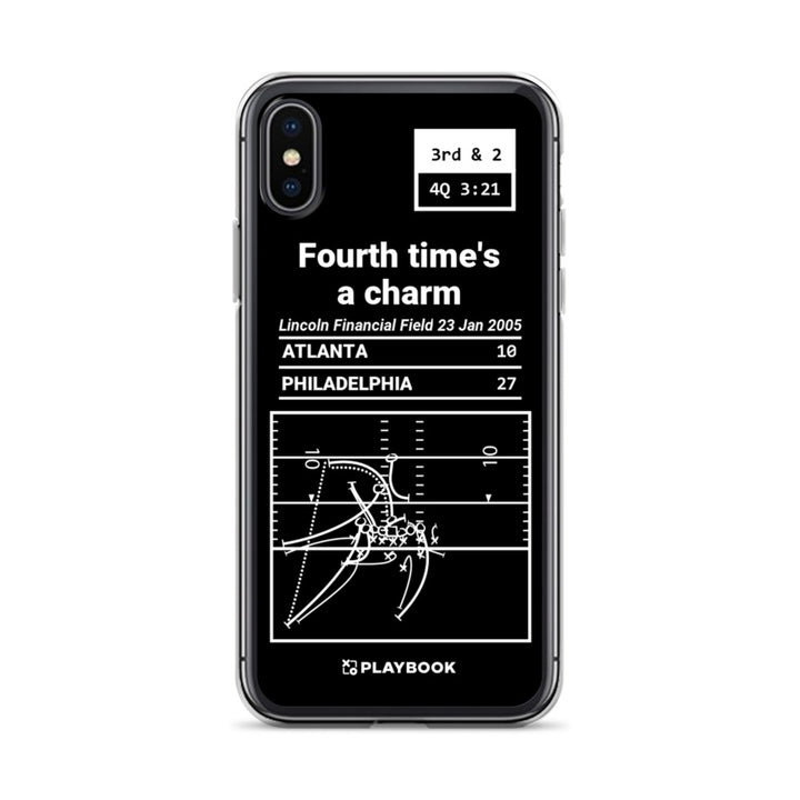 Philadelphia Eagles Greatest Plays iPhone Case: Fourth time's a charm (2005)