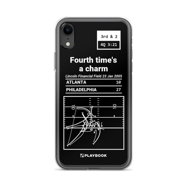 Philadelphia Eagles Greatest Plays iPhone Case: Fourth time's a charm (2005)
