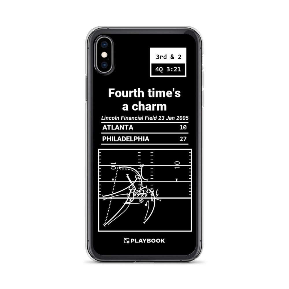 Philadelphia Eagles Greatest Plays iPhone Case: Fourth time's a charm (2005)
