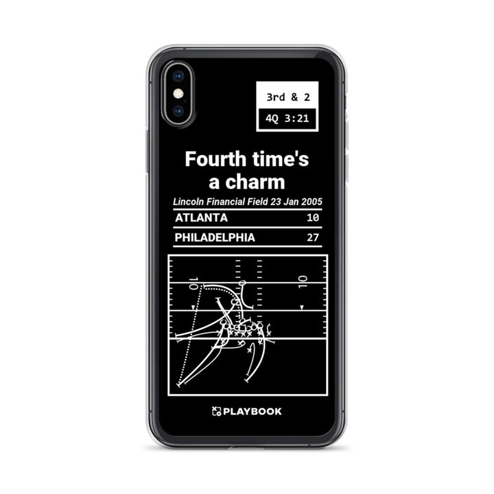 Philadelphia Eagles Greatest Plays iPhone Case: Fourth time's a charm (2005)