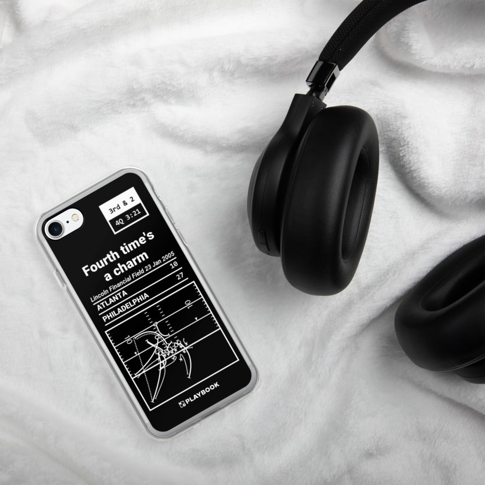 Philadelphia Eagles Greatest Plays iPhone Case: Fourth time's a charm (2005)