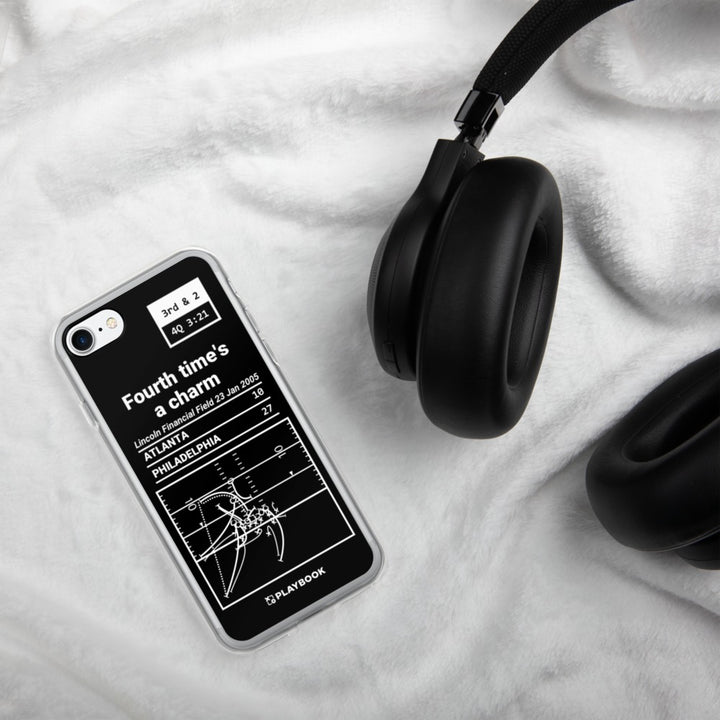 Philadelphia Eagles Greatest Plays iPhone Case: Fourth time's a charm (2005)