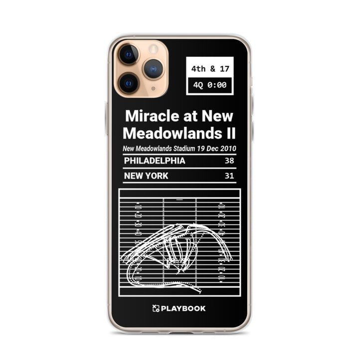 Philadelphia Eagles Greatest Plays iPhone Case: Miracle at New Meadowlands II (2010)