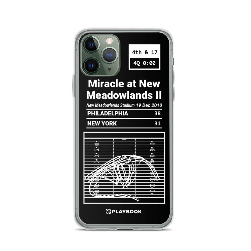 Philadelphia Eagles Greatest Plays iPhone Case: Miracle at New Meadowlands II (2010)