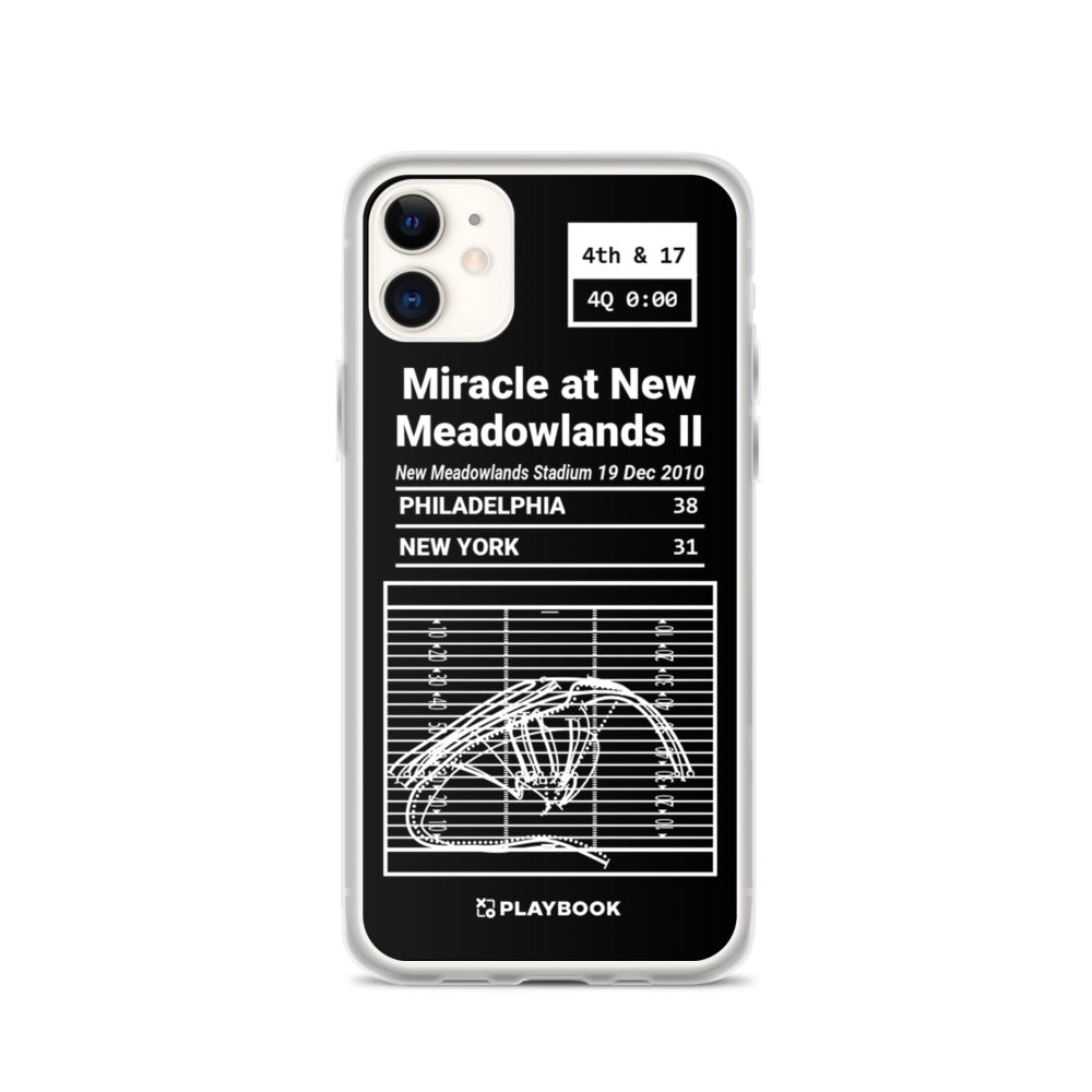 Philadelphia Eagles Greatest Plays iPhone Case: Miracle at New Meadowlands II (2010)