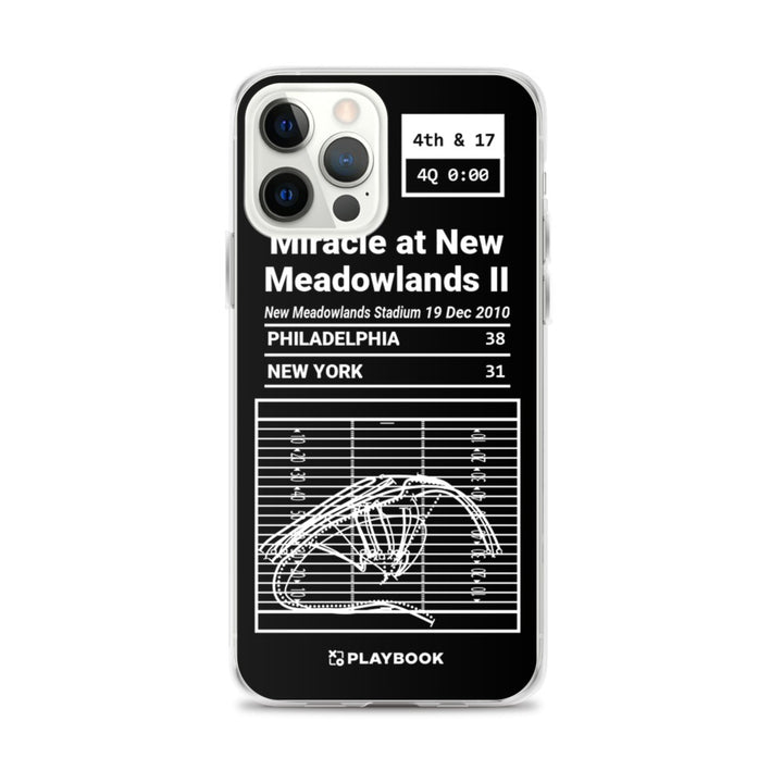Philadelphia Eagles Greatest Plays iPhone Case: Miracle at New Meadowlands II (2010)