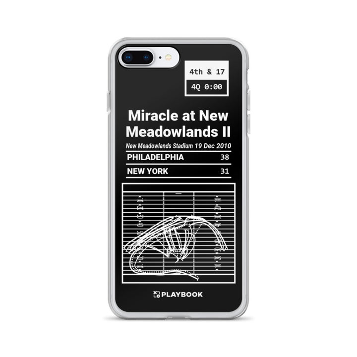Philadelphia Eagles Greatest Plays iPhone Case: Miracle at New Meadowlands II (2010)