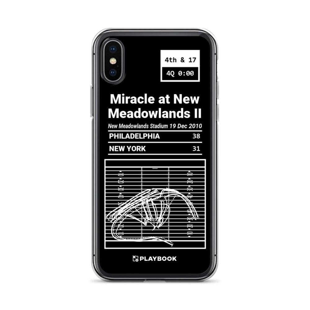 Philadelphia Eagles Greatest Plays iPhone Case: Miracle at New Meadowlands II (2010)
