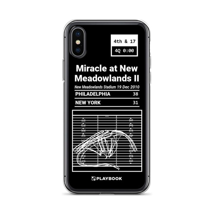 Philadelphia Eagles Greatest Plays iPhone Case: Miracle at New Meadowlands II (2010)