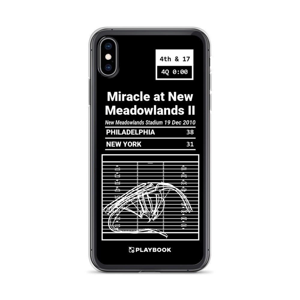 Philadelphia Eagles Greatest Plays iPhone Case: Miracle at New Meadowlands II (2010)