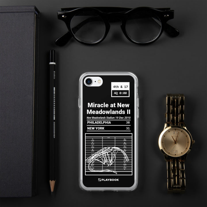 Philadelphia Eagles Greatest Plays iPhone Case: Miracle at New Meadowlands II (2010)