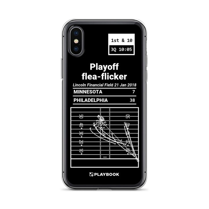 Philadelphia Eagles Greatest Plays iPhone Case: Playoff flea-flicker (2018)