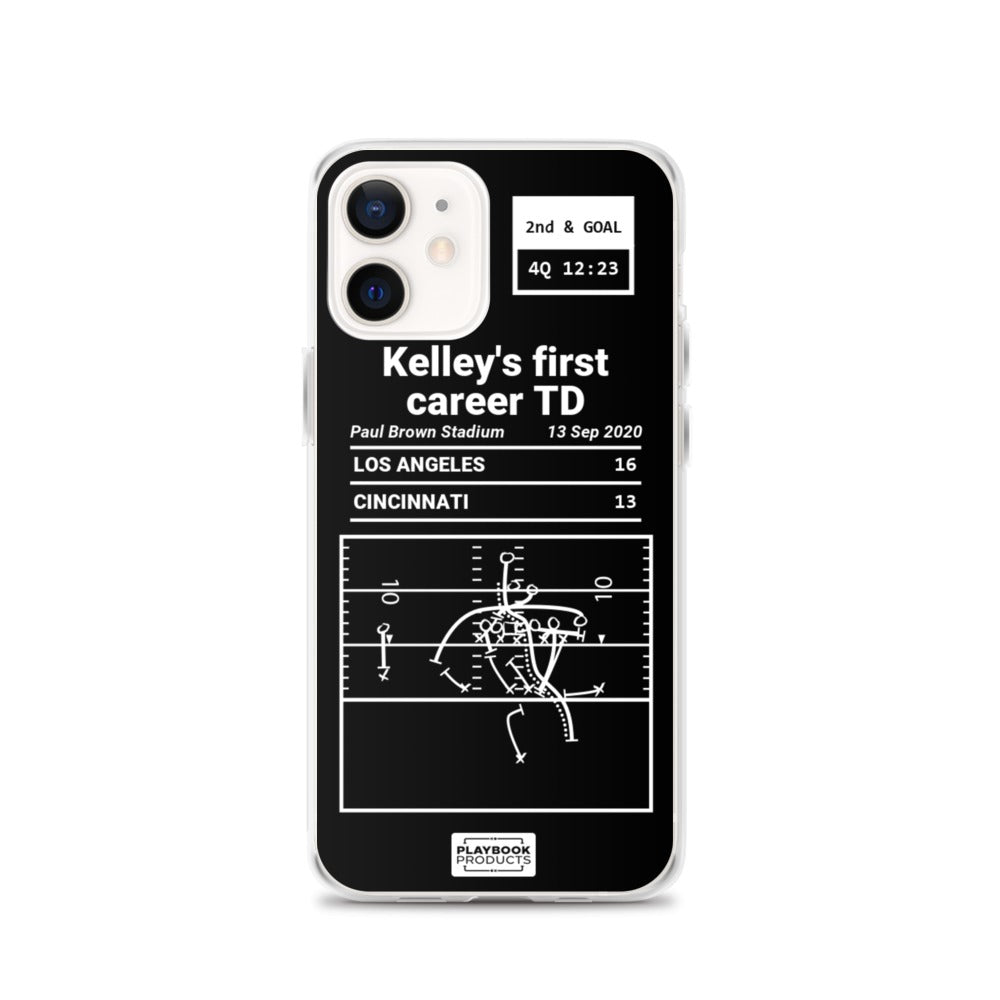 San Diego Chargers Greatest Plays iPhone Case: Kelley's first career TD (2020)