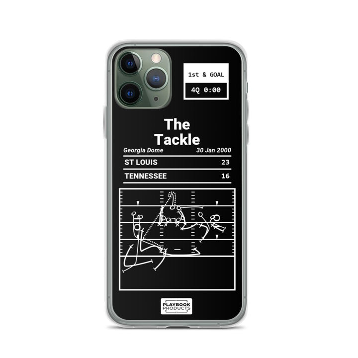 St. Louis Rams Greatest Plays iPhone Case: The Tackle (2000)