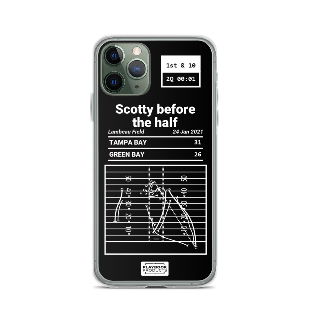 Tampa Bay Buccaneers Greatest Plays iPhone Case: Scotty before the half (2021)