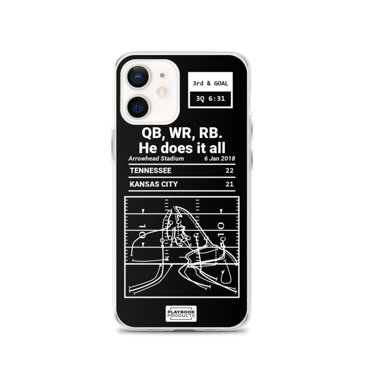 Tennessee Titans Greatest Plays iPhone Case: QB, WR, RB. He does it all (2018)