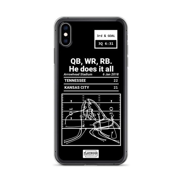 Tennessee Titans Greatest Plays iPhone Case: QB, WR, RB. He does it all (2018)