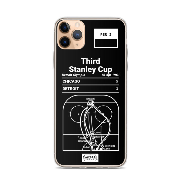 Chicago Blackhawks Greatest Goals iPhone Case: Third Stanley Cup (1961)