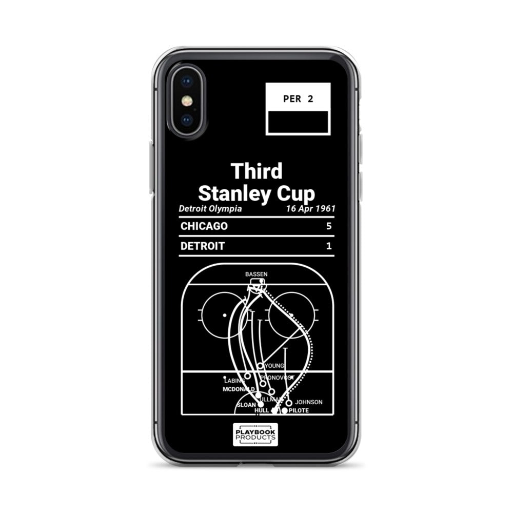 Chicago Blackhawks Greatest Goals iPhone Case: Third Stanley Cup (1961)