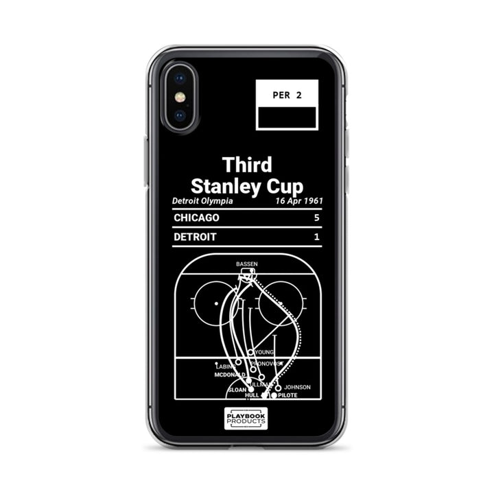 Chicago Blackhawks Greatest Goals iPhone Case: Third Stanley Cup (1961)