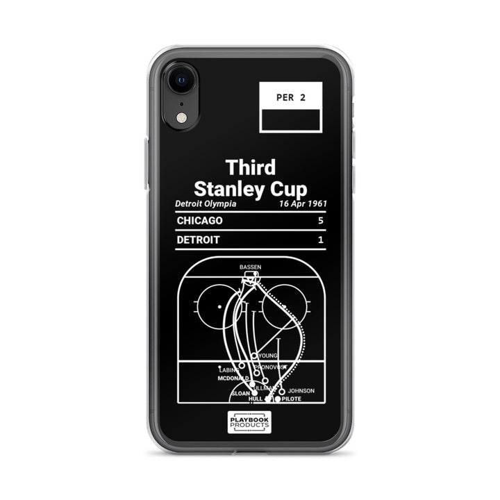 Chicago Blackhawks Greatest Goals iPhone Case: Third Stanley Cup (1961)