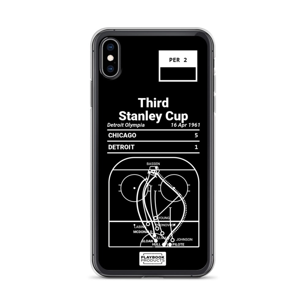 Chicago Blackhawks Greatest Goals iPhone Case: Third Stanley Cup (1961)
