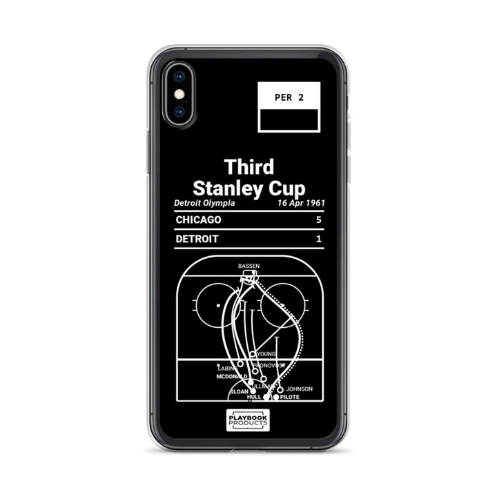 Chicago Blackhawks Greatest Goals iPhone Case: Third Stanley Cup (1961)
