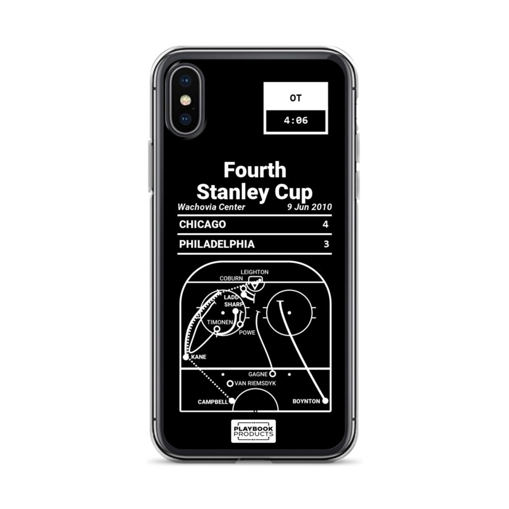 Chicago Blackhawks Greatest Goals iPhone Case: Fourth Stanley Cup (2010)