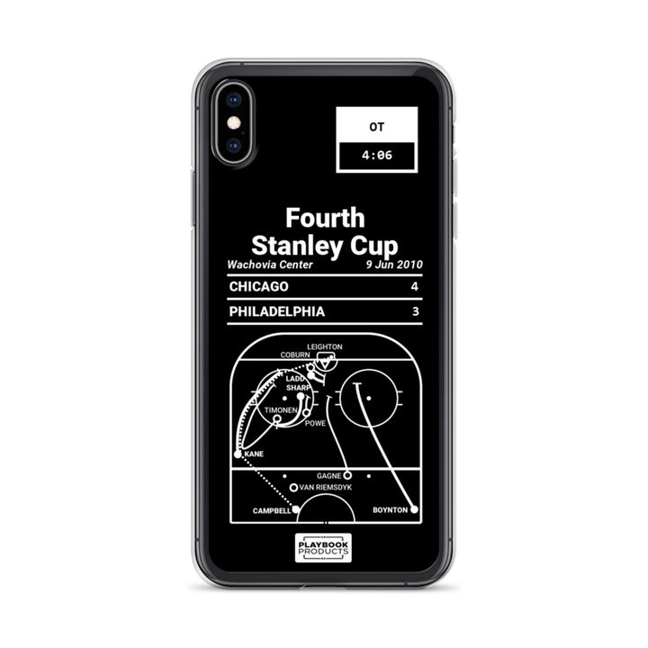 Chicago Blackhawks Greatest Goals iPhone Case: Fourth Stanley Cup (2010)
