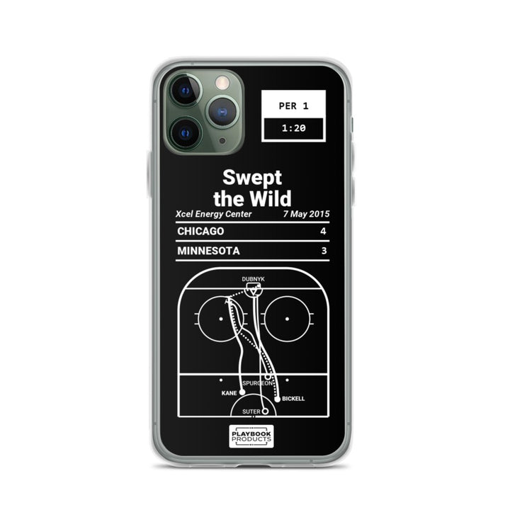Chicago Blackhawks Greatest Goals iPhone Case: Swept the Wild (2015)