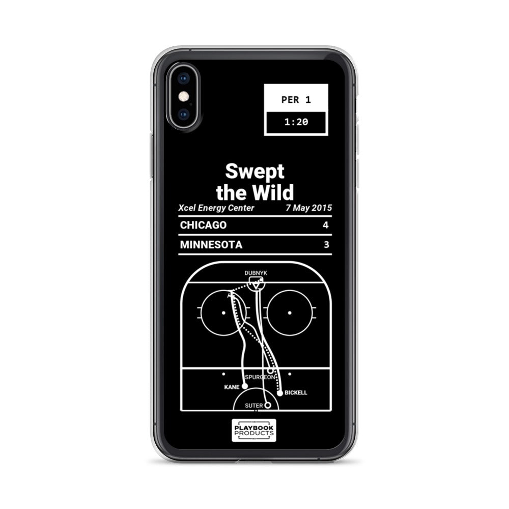 Chicago Blackhawks Greatest Goals iPhone Case: Swept the Wild (2015)